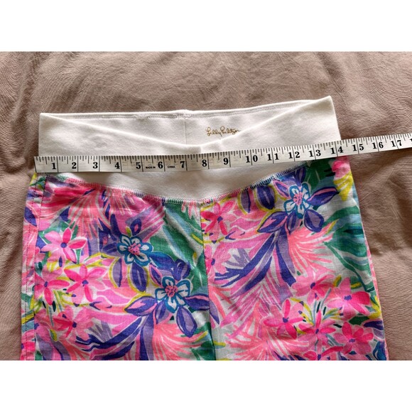 NWT Lilly Pulitzer Womens XS Beach Palazzo Pants Pink It Was All A Dream Linen - Picture 5 of 8